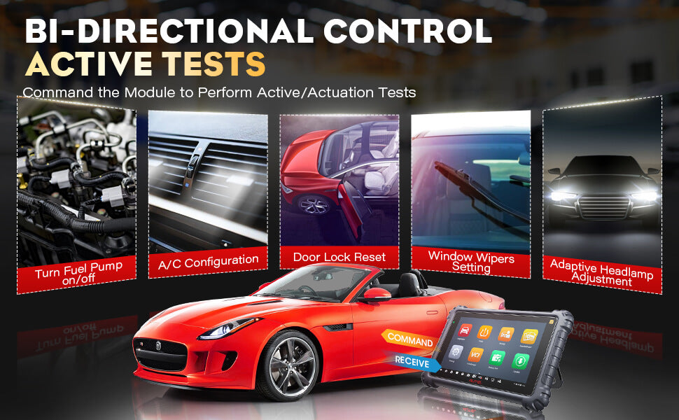 Autel MaxiCOM MK906 Pro-ts  BI-Directional Control Active Tests