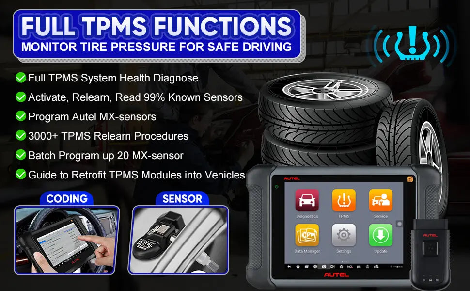 Autel MaxiSys MS906TS Full TPMS Functions