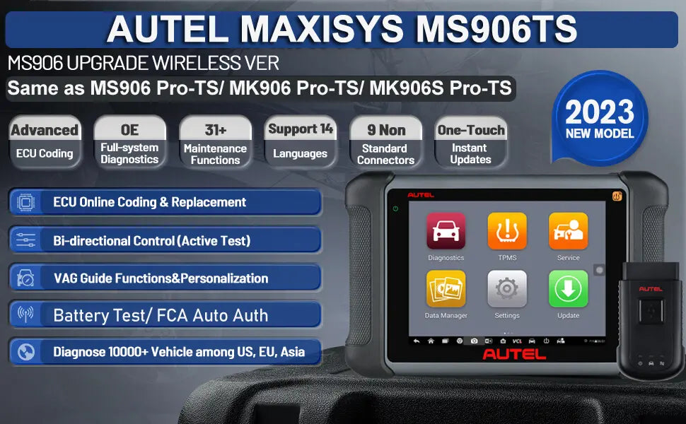Autel Maxisys MS906 2023 more affordable alternative to Autel MS906 Pro-ts and mk906 pro-ts