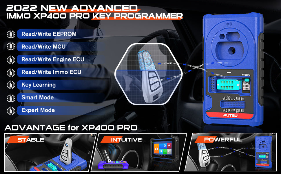 Autel XP400 Pro Programmer Expanded Key Programming Accessories Work with Autel IM608 / IM608 Pro / IM508