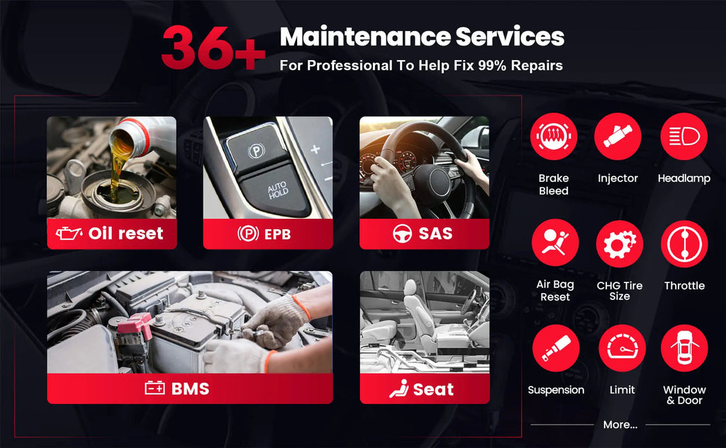 Autel maxisys elite 36+ Maintence services for professional to help fix 99% repairs