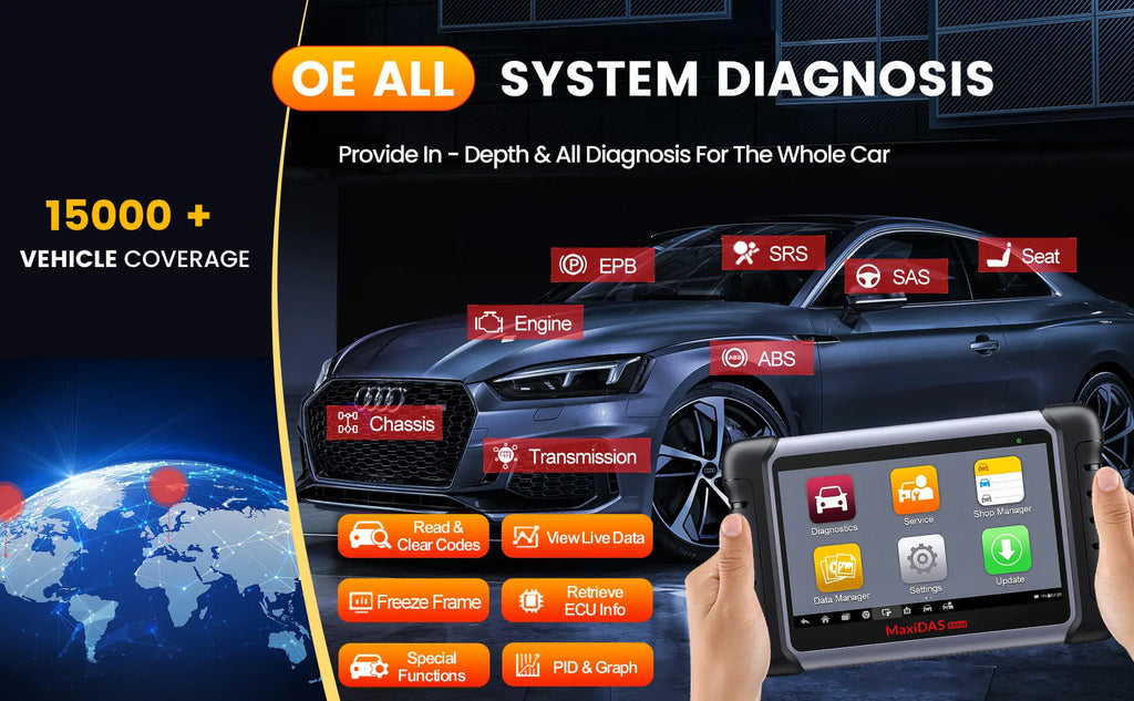 OE-All System diagnosis Scanner Autel DS808S