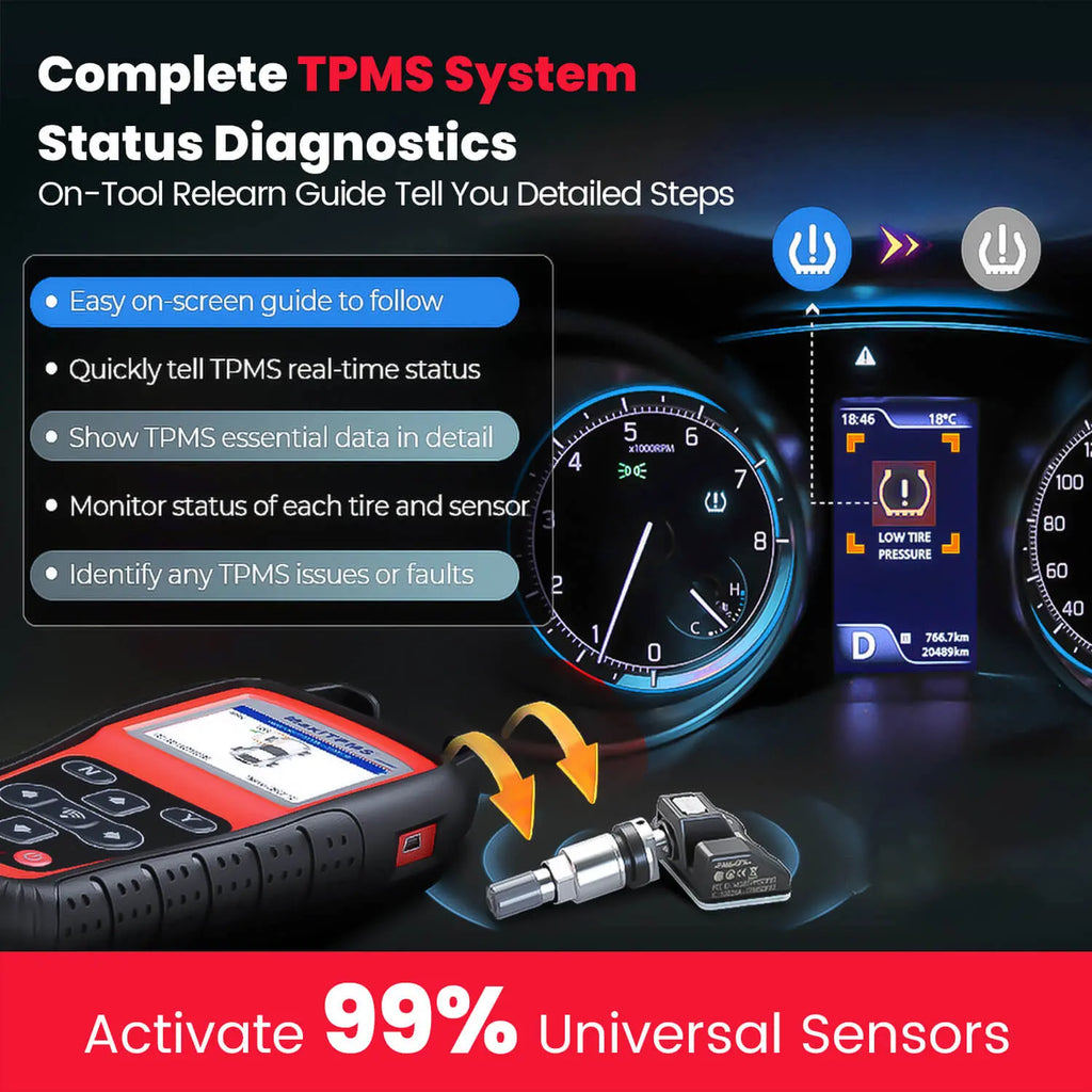 Professional TPMS Diagnostics, Turn off MLF in 1 second