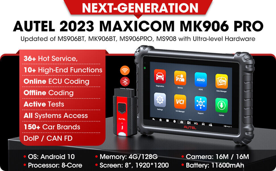 Autel 2020 MaxiCOM MK906 Pro Scanner for Vehicle
