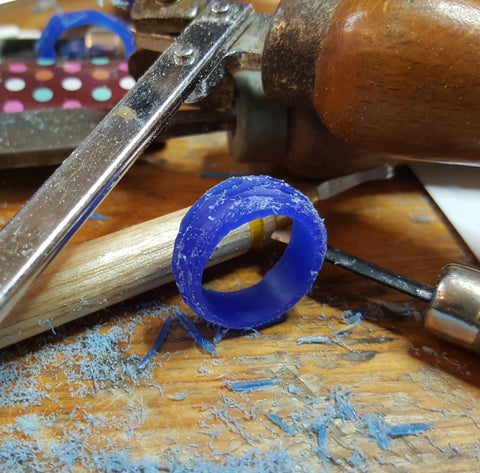 Kara Jewellery commissioning a tree bark ring