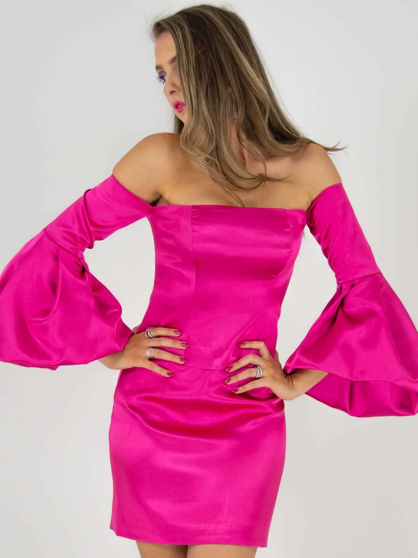 Vision of Love Off-Shoulder Blouse - Pink from Tia Dorraine