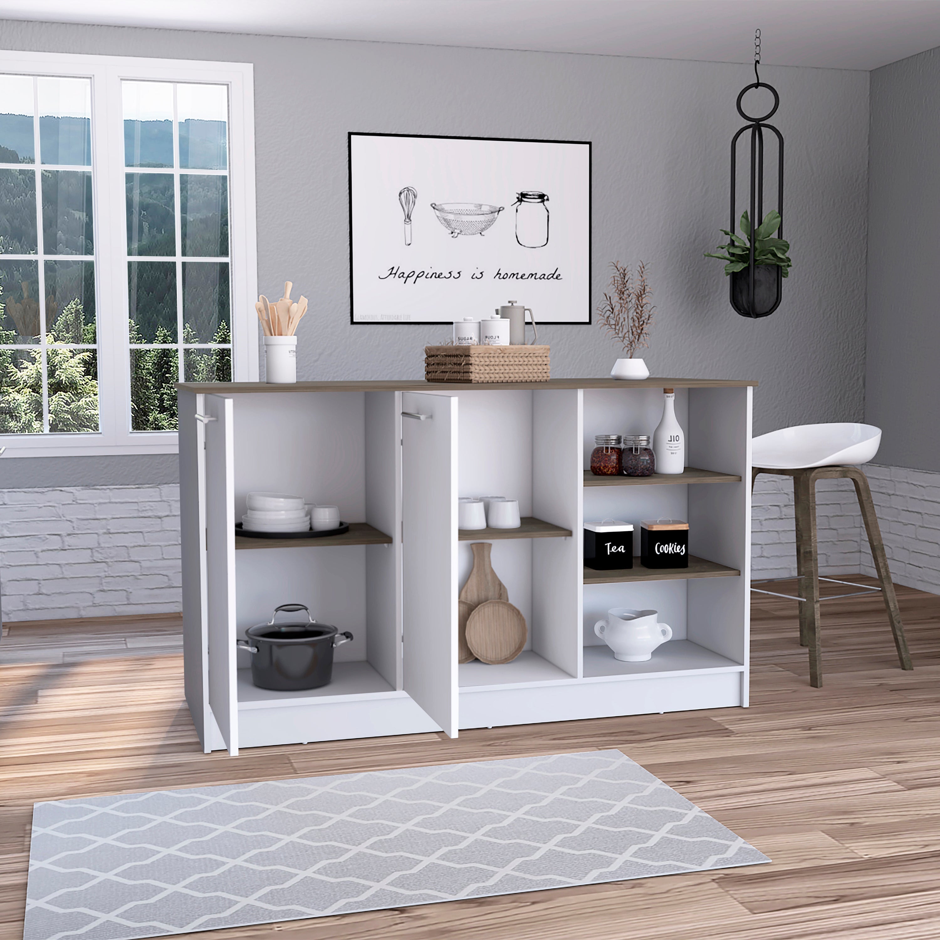 GINGER KITCHEN ISLAND