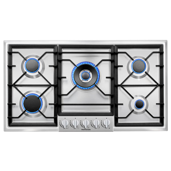 GAS Cooktop 30 inch, Gasland Chef Pro GH2305SF 5 Burner GAS Stove, Built-in NG/LPG Convertible GAS Cooktops, GAS Countertop Plug-In with