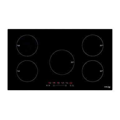 36 inch Induction Cooktop, thermomate Built-in Electric Stove Top, 240V Electric Smoothtop with 5 Boost Burner, 9 Heating Level, Timer, Kid Safety