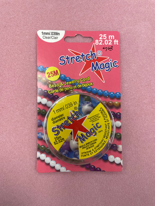 Stretch Magic Cord, 1mm, 25m - Clear