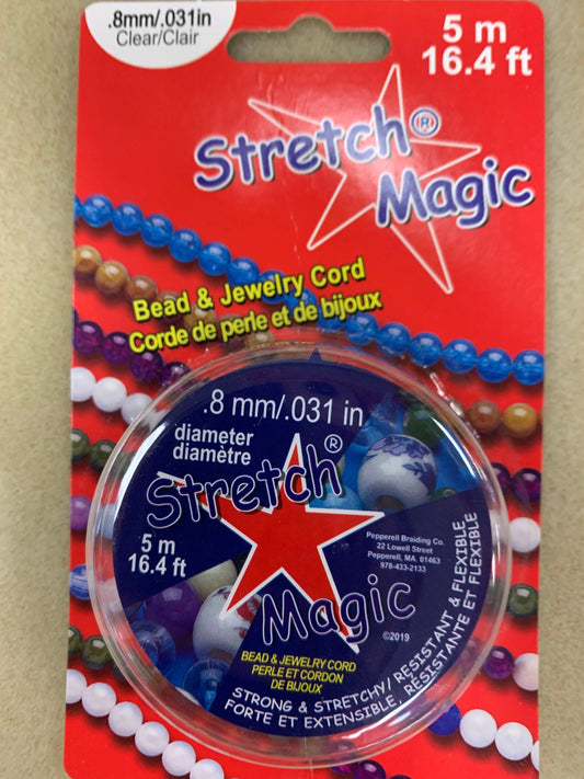 Stretch Magic, Clear, .7mm (5m/16 ft)