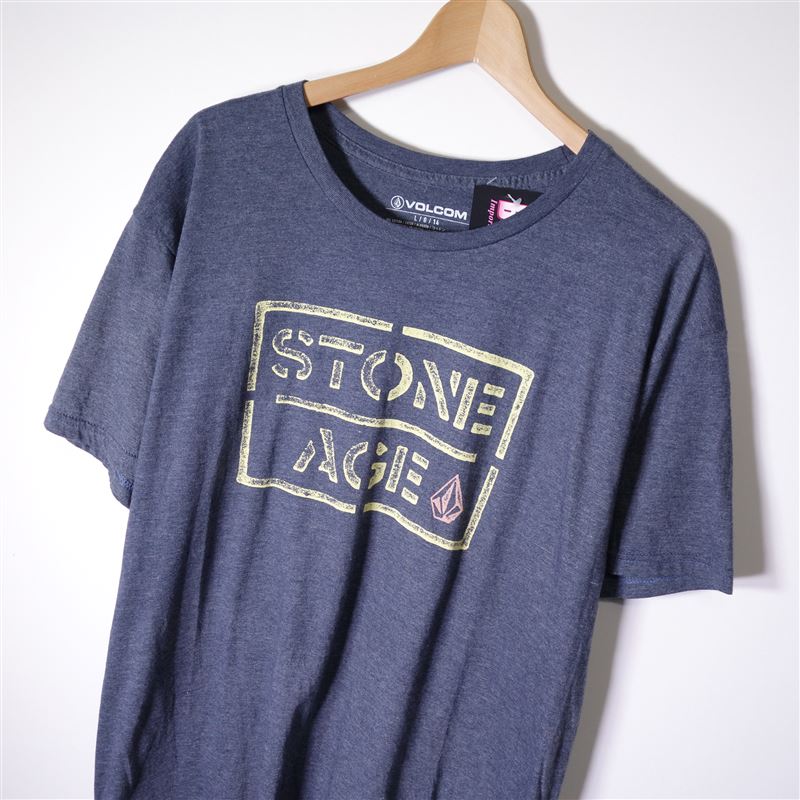 VOLCOM ボルコム ロンＴ Y2K グレー ロゴ 古着男子 無骨 - Tシャツ