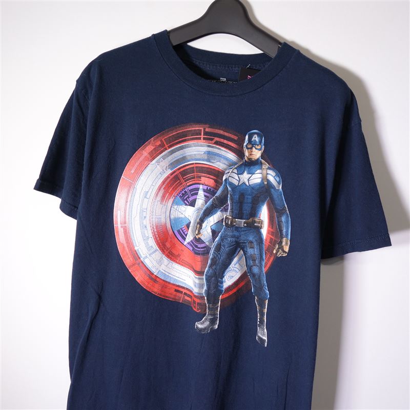 marvel メンズ 半袖 Tシャツ ロゴ アベンジャーズ XL USA古着 販売店