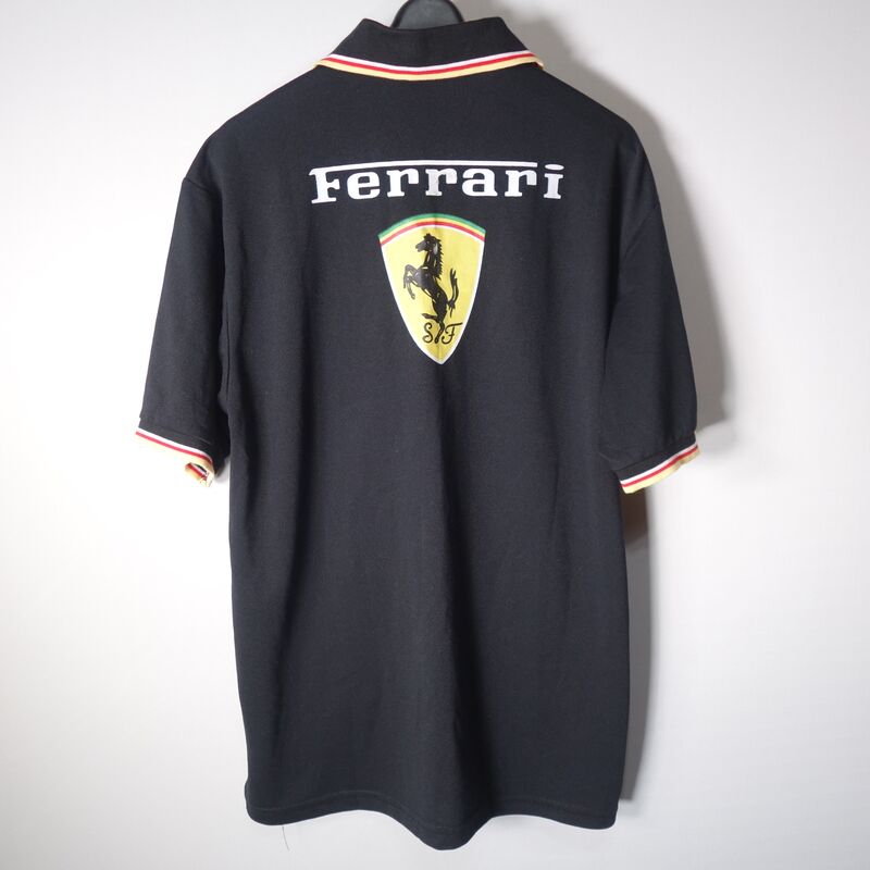 57%OFF!】 Ferrari フェラーリ 刺繍ロゴ 半袖 Tシャツ XL相当 M2160c ...