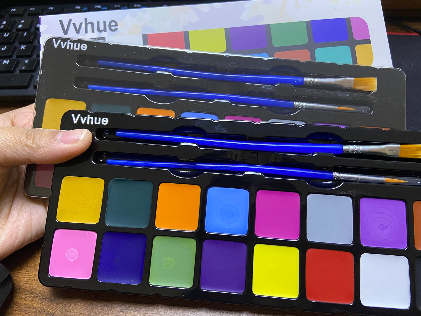 Vvhue Face Painting Kit 16 Colors
