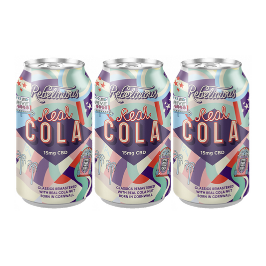 12 x Rebelicious Real Cola Sparkling Soft Drink - 330ml