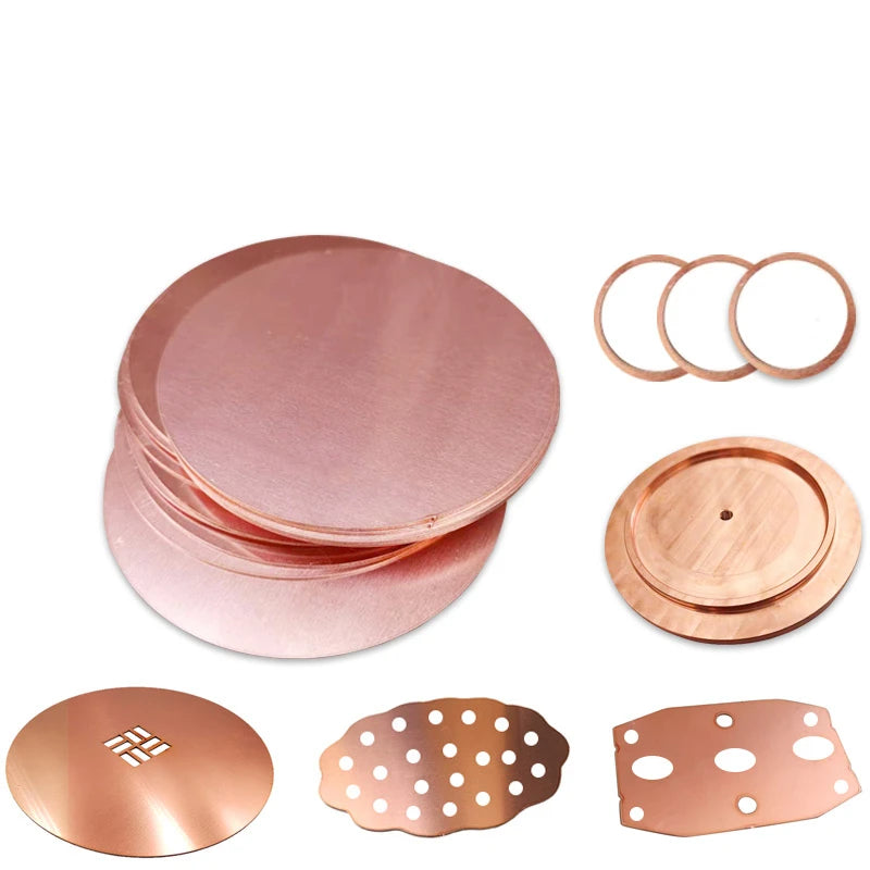 Discos de cobre puro CopperDisc em diferentes tamanhos
