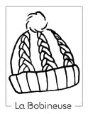 beanie coloring page