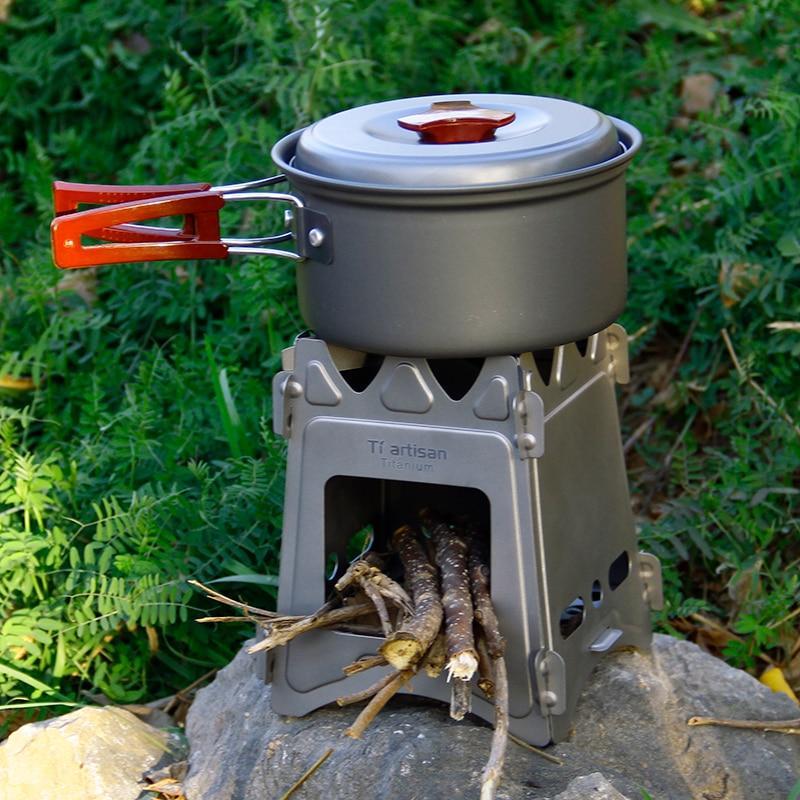 Camping Stove Portable Folding Stainless Steel Stove