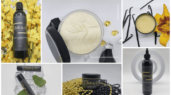 Butter by Q product image collage. 