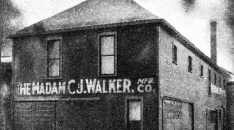 Image of the Madam C.J. Walker Manufacturing Company's building.