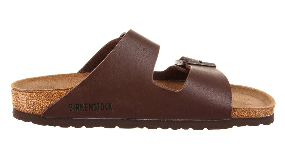 birkenstock dark brown leather