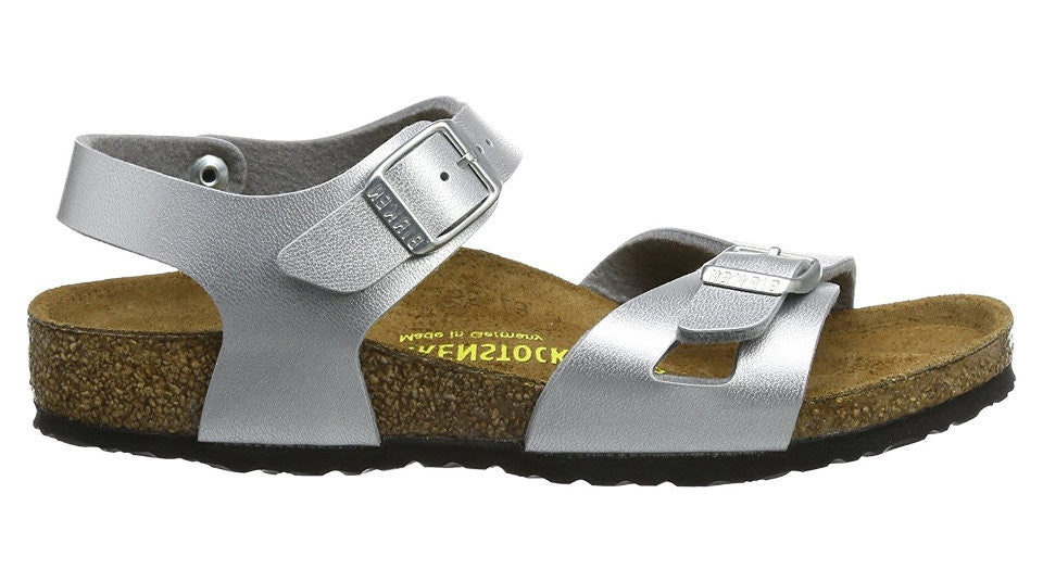 birkenstock rio silver