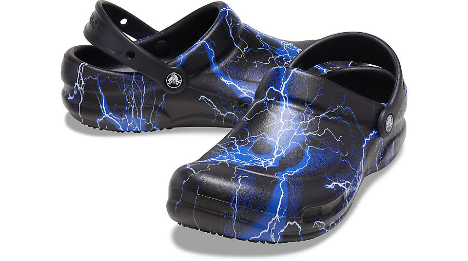 black lightning crocs