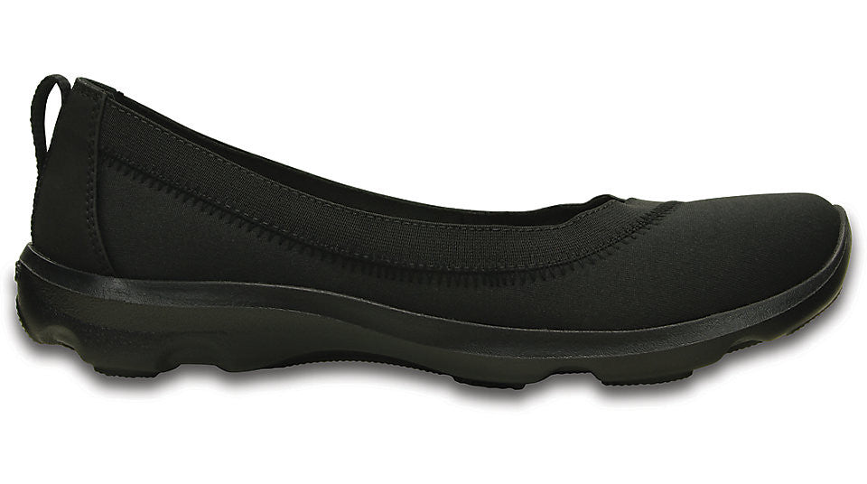 crocs flats black