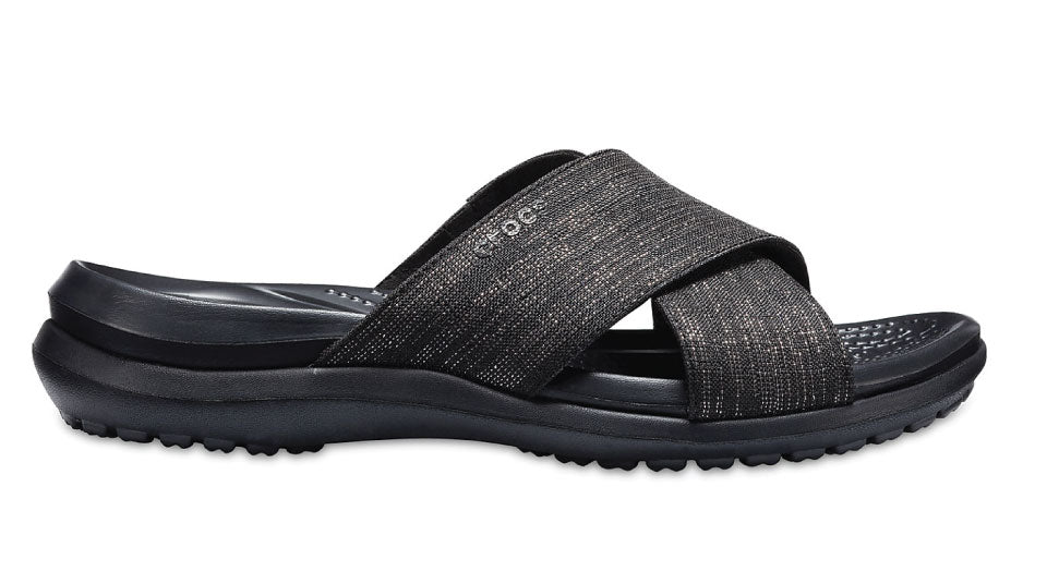 Crocs Capri Shimmer Xband Sandal Black 