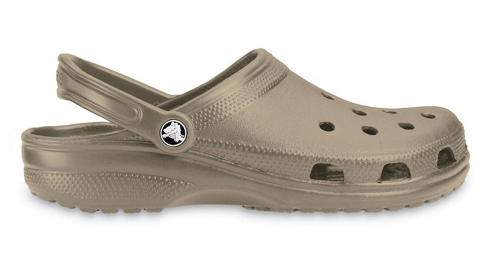 khaki crocs