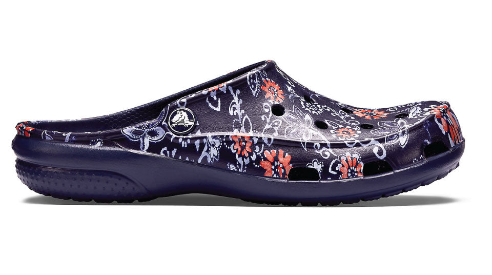 Crocs Freesail Clog Graphic Navy Flower 