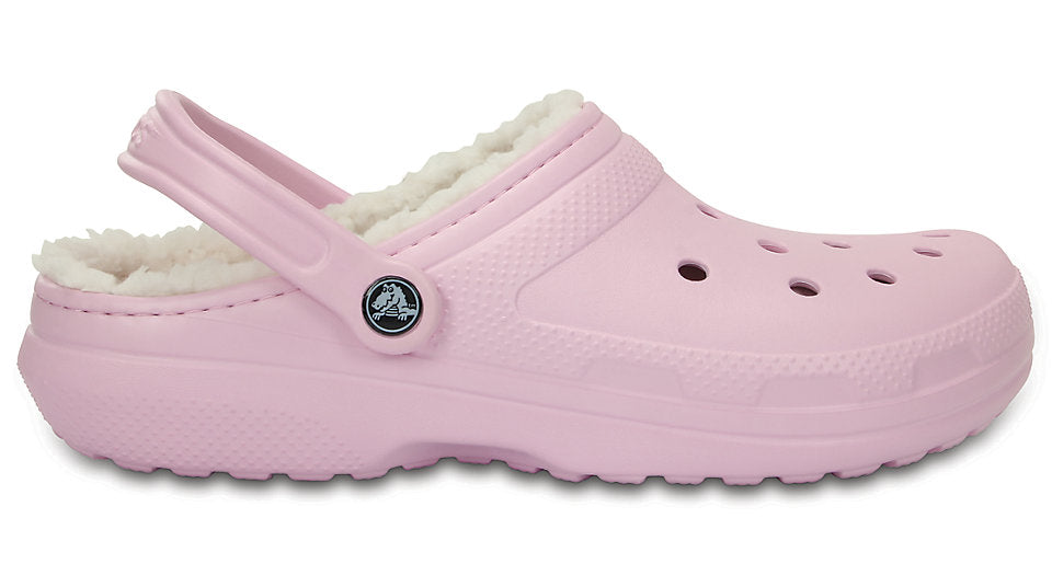 pink fuzz lined crocs