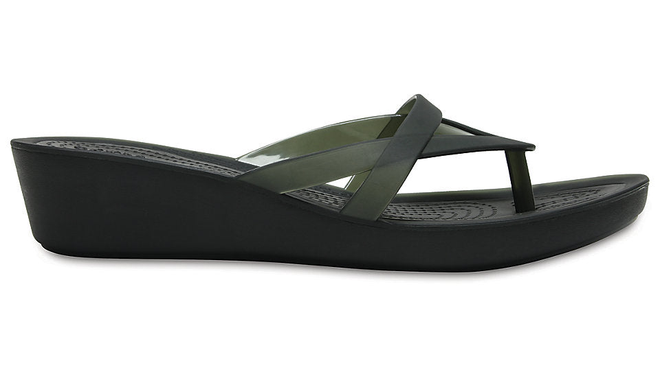 women's crocs isabella wedge flip