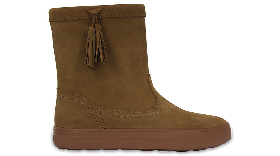 crocs lodgepoint suede bootie