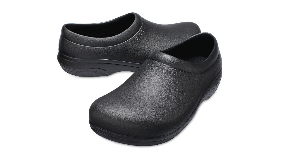 Crocs On The Clock Work Clog Black – Sole Central