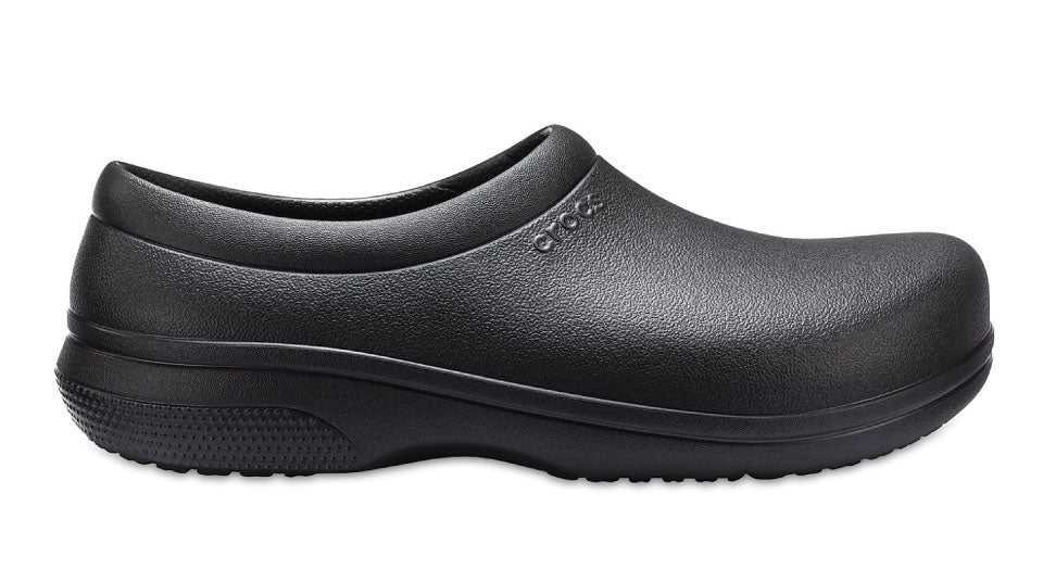 Crocs On The Clock Work Clog Black – Sole Central