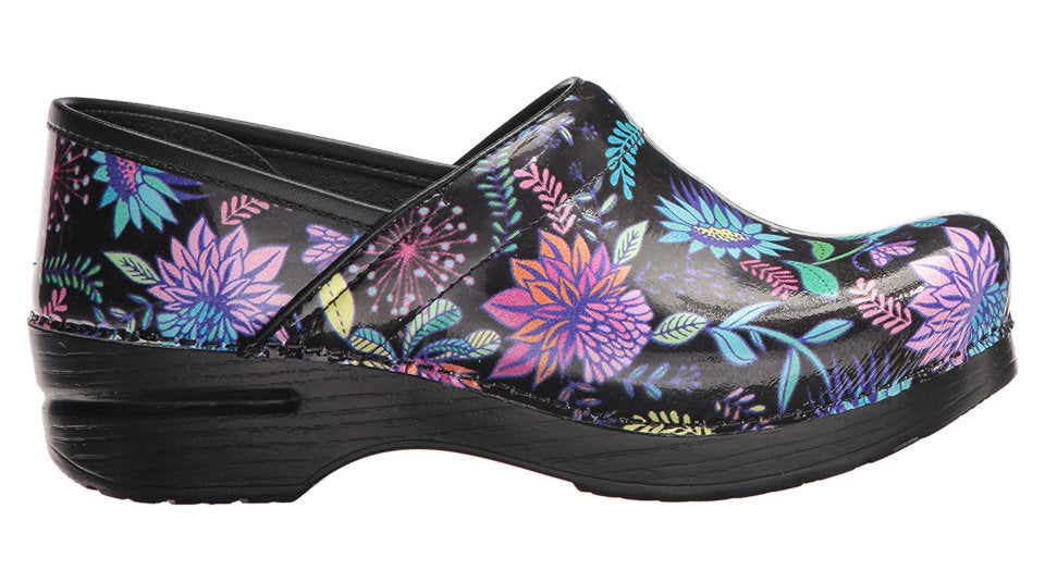 dansko wildflower patent leather