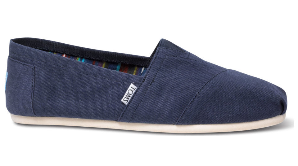 toms classic navy canvas