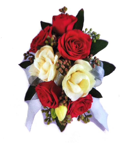 Red Rose Corsage Wristlet in Fairfield, CT - Blossoms at Dailey's Flower  Shop