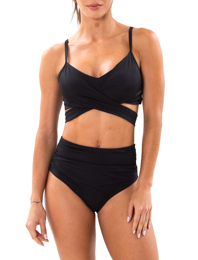 RHYTHM Women's Avoca Support Tall Tri Bikini Top Chocolate - Freeride  Boardshop