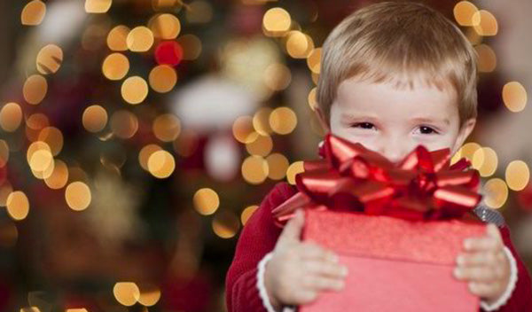 Kid Holding a Gift 