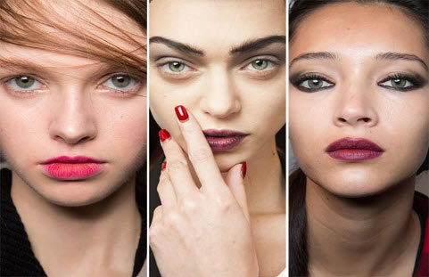 Women Wearing Maroon Lipstick 