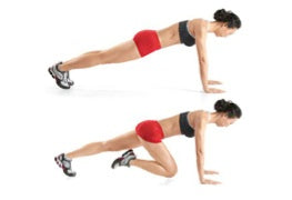 Woman Doing Mountain Climbers