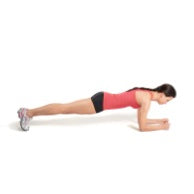 Woman in Plank Position 