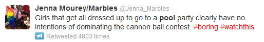 Jenna Mourey Marbles Tweet