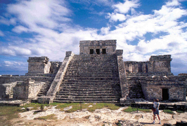 Ancient Mayan Ruins at Tulum National Park 