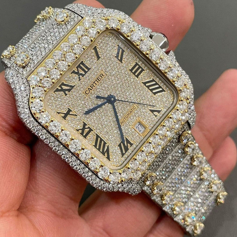 moissanite cartier watch