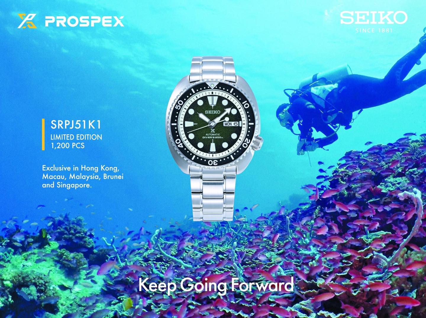 SEIKO PROSPEX AUTOMATIC TURTLE 'GREEN SEA URCHIN' ASIA EXCLUSIVE LIMIT – 3D  Watch Shop