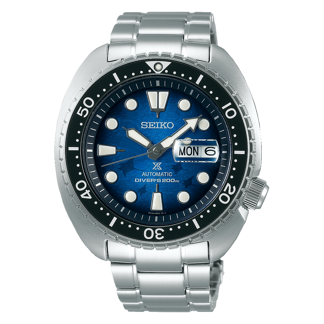 SEIKO PROSPEX AUTOMATIC KING TURTLE SAVE THE OCEAN MANTA RAY SRPE39 SR – 3D  Watch Shop